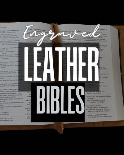 Leather Engraved Bibles